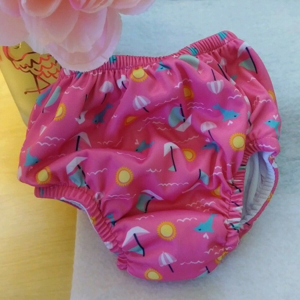 I Play Baby Girls Pull‎ Up Swim Diaper Reusable
